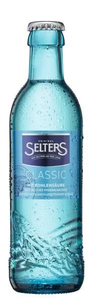 24 x Selters Classic 0,25 l Gastro-Glasflache in Originalkiste Mehrwegpfand
