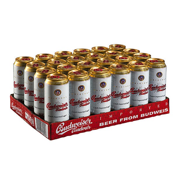 2 x Budweiser Budvar 24 x 0,5L = 48 Dosen 5,0% Vol. EINWEG