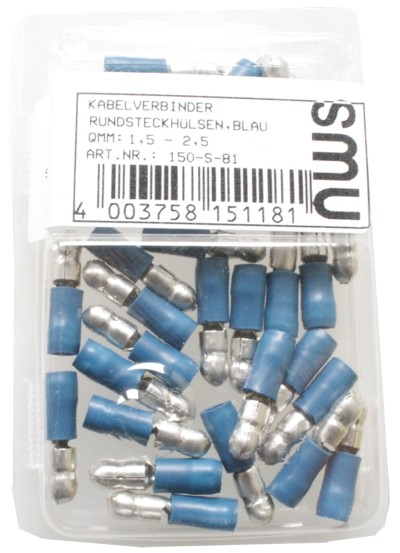 Rundstecker blau 1.5-2.5qmm