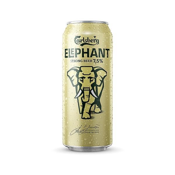 2 x Carlsberg Elephant Beer Starkbier 24x 0,5L = 48 Dosen 7.5% Vol EINWEG