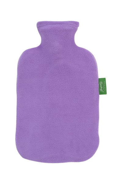 fashy 67405_55 Wärmflasche mit Vliesbezug violett 2 Liter