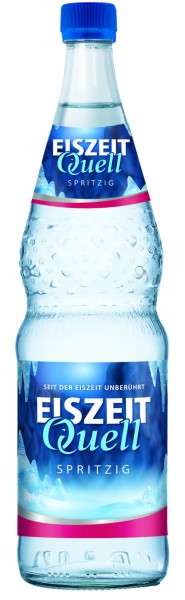 12 x Eiszeitquell Mineralwasser spritzig 12x0,7l Glasflasche Originalkiste Mehrwegpfand